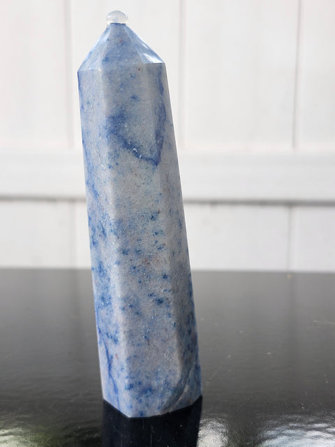 Blue aventurine tower! 4.6 ounces, 4.25 inches