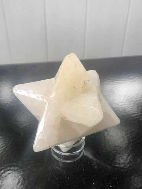 Ferruginous quartz mercaba! 2.3 inch by 2.3, 12 ounces