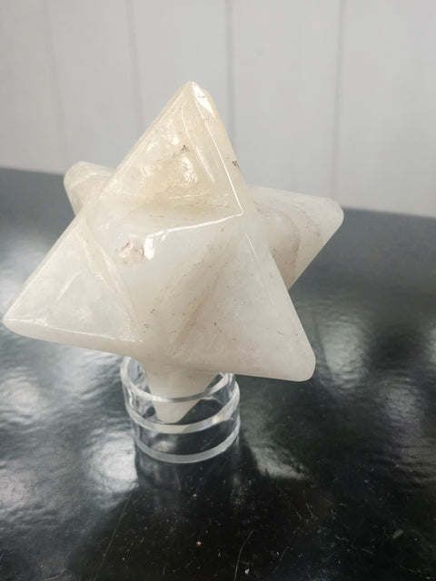 Ferruginous quartz mercaba! 2.3 inch by 2.3, 12 ounces