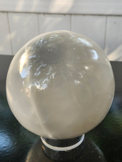 Selenite sphere! 2.3 pounds, 90mm, 3.57 inches