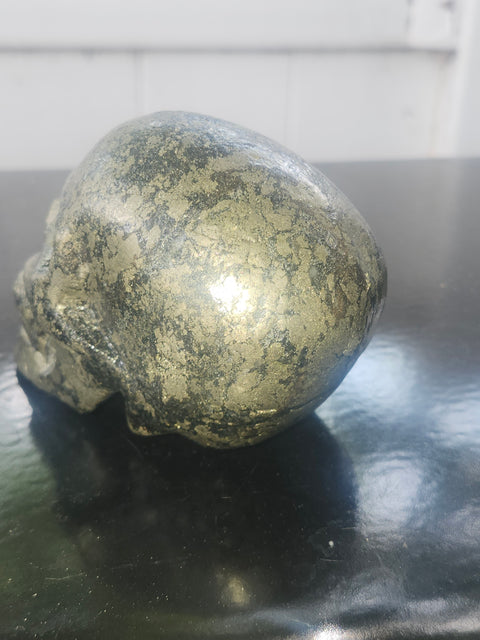 Pyrite skull! 1.7 pounds, 3.6 inches long, 3 tall, 2.2 wide