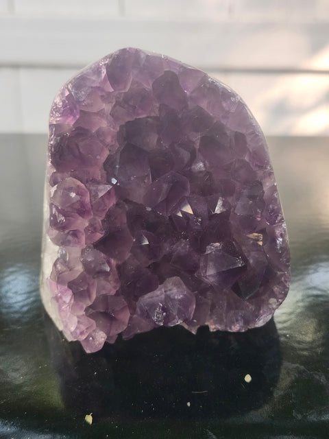 Amethyst cut base free form! 1.1 pound, 3.1 inches, 2.8 wide