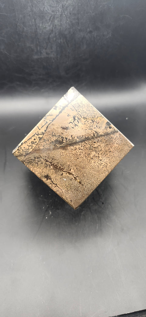 Dendritic jasper balancing cube! 1.4 pounds, 2.3 inches by 2.3 inches