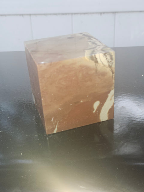 Dendritic jasper cube! 1.6 pounds, 2.8 by 2.8 inch's