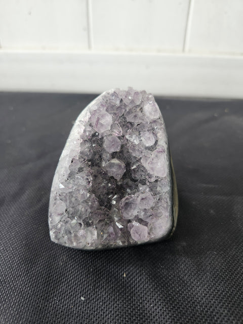 10 ounce, 3 inch tall, 2 inch wide amethyst geode free form