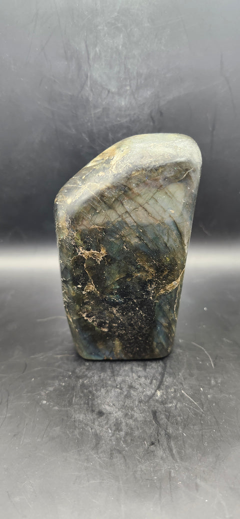 Labradorite free form! 4.25 inches by 2.5 inches, 1 pound