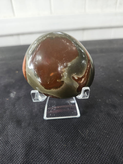 Polychrome jasper palm stone 4 ounces, 2.5 inches