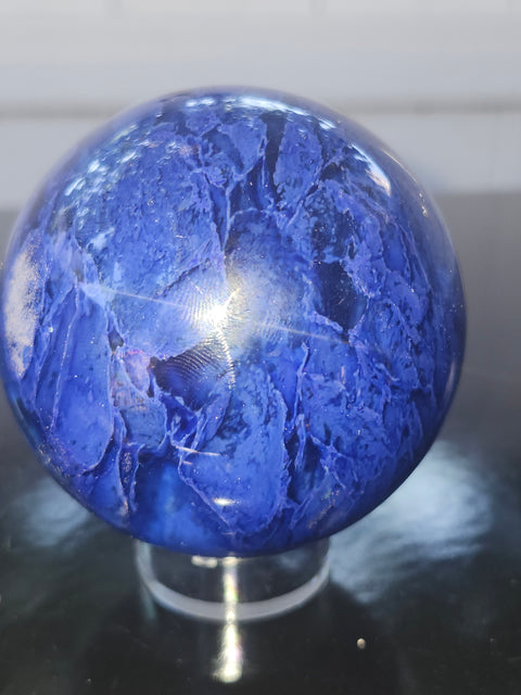 11 ounce blueberry melt quartz sphere 65.7 mm 2.57 inches