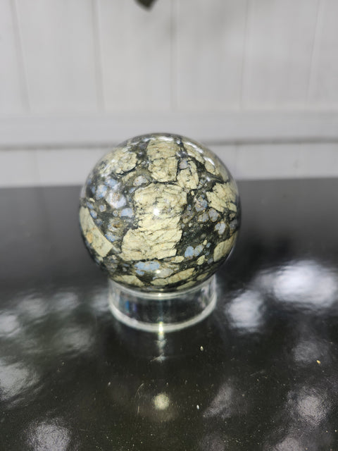 Llanite que sera sphere! 11 ounces, 60.5mm, 2.38 inches