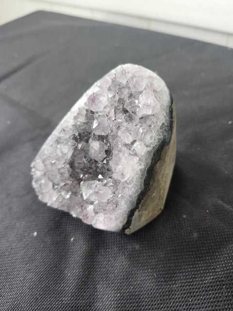 10 ounce, 3 inch tall, 2 inch wide amethyst geode free form