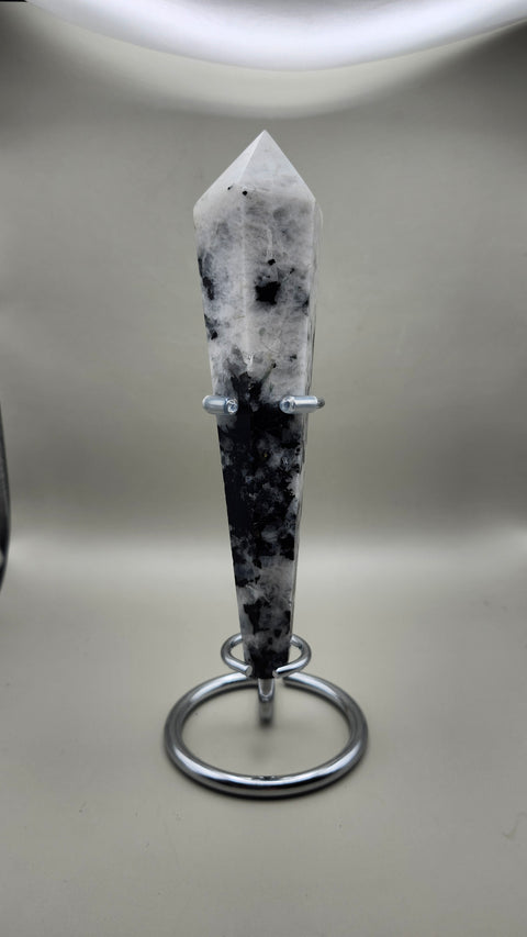 Rainbow moonstone scepter 6 inches, 6 ounces!!