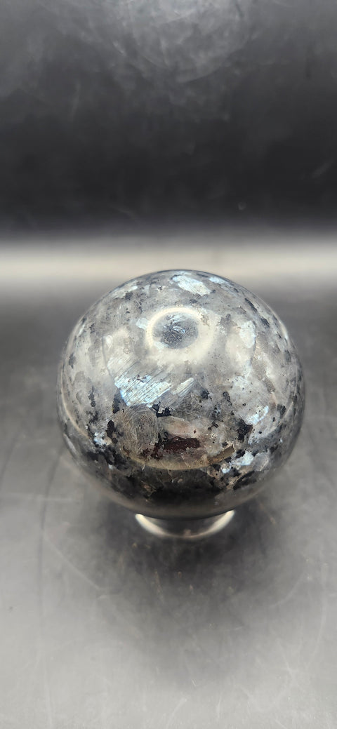 Larvikite sphere! 62.2mm, 2.4 inches, 13 ounces