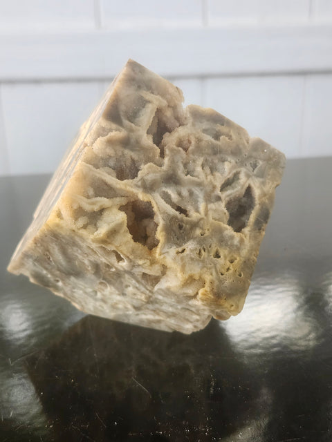 Druzy agate balancing cube! 1 pound, 2.8 by 2.7 inches