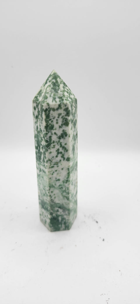 Tree agate tower! 4 inches, 4 ounces
