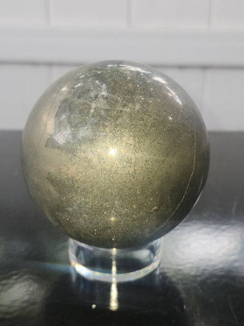 Pyrite sphere! 2.9 pounds, 80mm, 3.16 inches