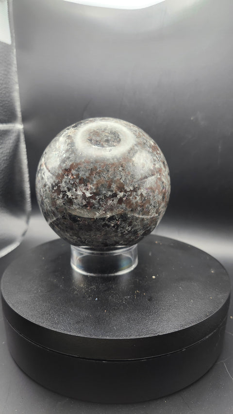 Flame stone sphere yooperlite 82.5mm, 3.24 inches 1.10 pounds!!
