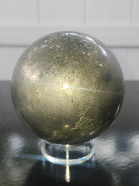 Pyrite sphere! 2.9 pounds, 80mm, 3.16 inches