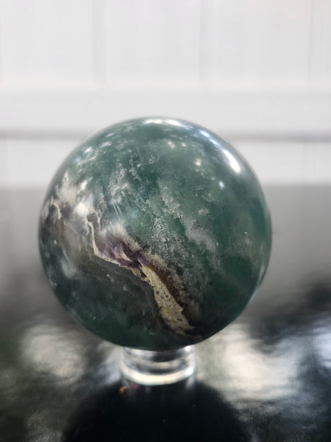 Florite sphere! 6 ounces, 49mm, 1.9 inches