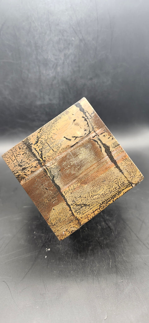 Dendritic jasper balancing cube! 1.4 pounds, 2.3 inches by 2.3 inches