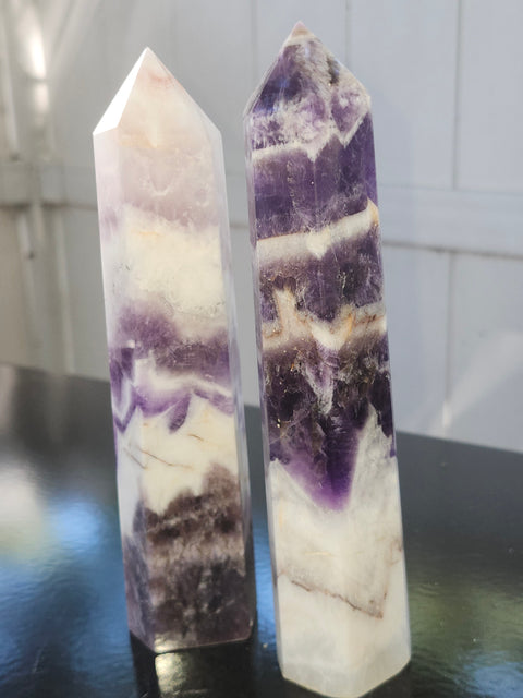 Large dream amethyst tower! 7 inches, 14.5 ounces