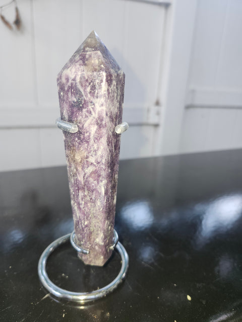 Lepidolite scepter! 5.8 ounces, 5 inches