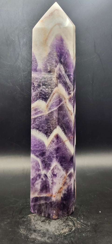 Large dream amethyst tower! 7 inches tall, 14 ounces.