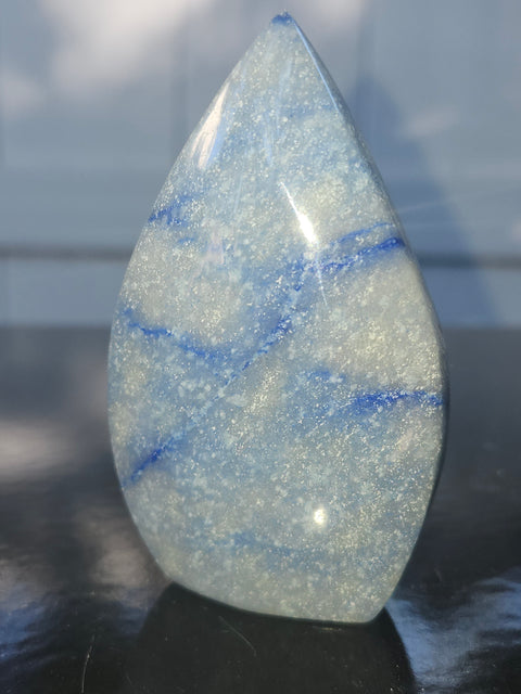 Blue aventurine tear tower! 3.1 inch, 4.2 ounces