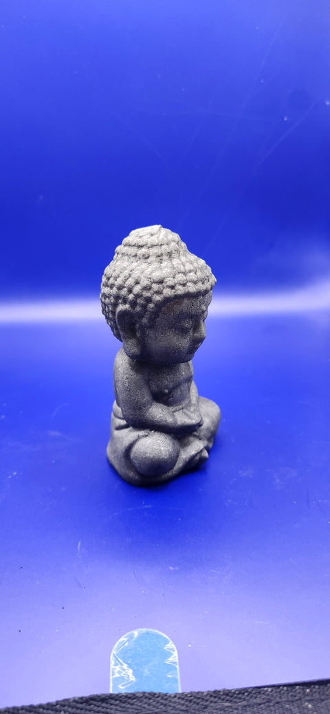 Shungite praying buddah! 3.2 inches, 3.7 ounces