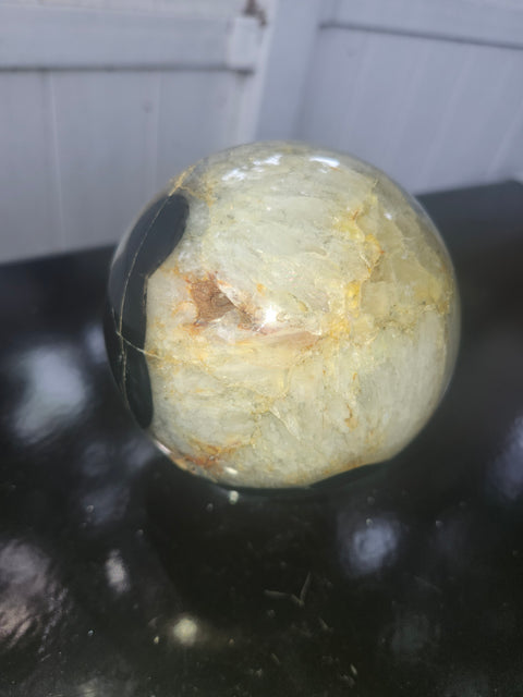 3.1 pound,97.7 mm, 3.84 inch druzy agate sphere