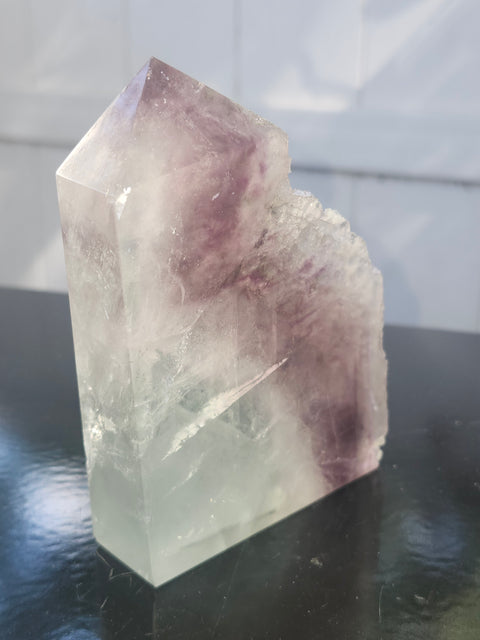 Druzy florite free form tower! 1 pound, 4.3 inches tall, 3.3 wide