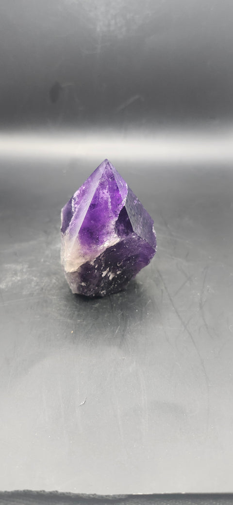 Dark amethyst polished top point! 3.8 ounces!