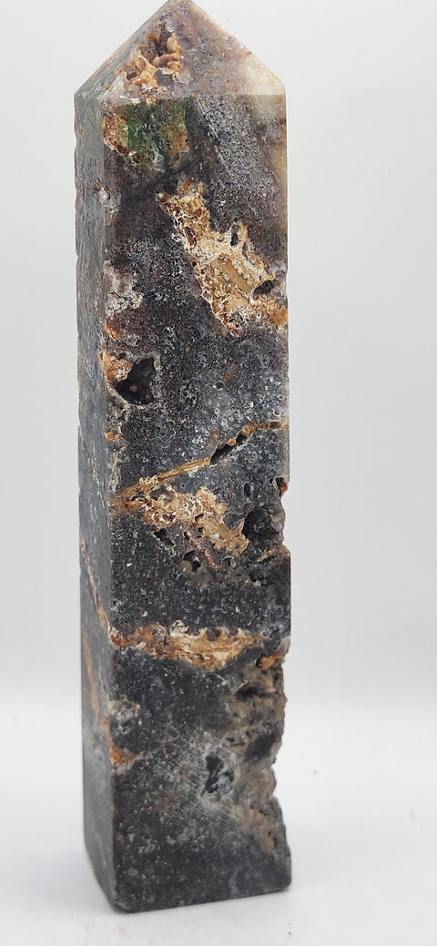 Opalized fluorite tower! 10 ounces, 6 inches tall