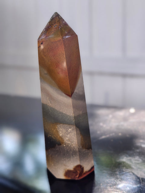 Polychrome jasper tower! 15 ounces, 5.9 inches