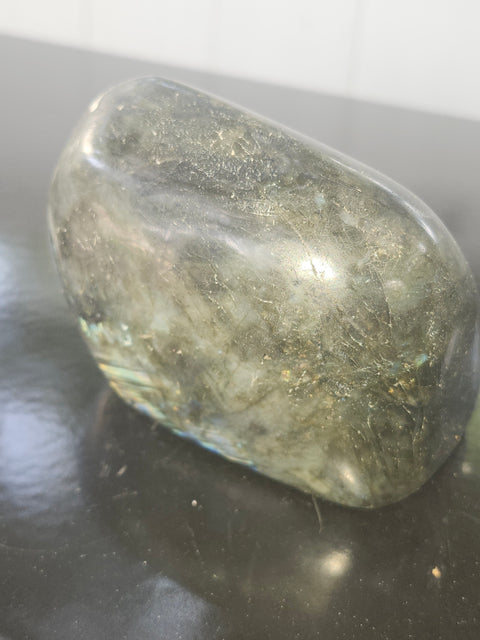 Labradorite free form! 1.2 pounds, 3.8 inches wide, 2.7 inches tall