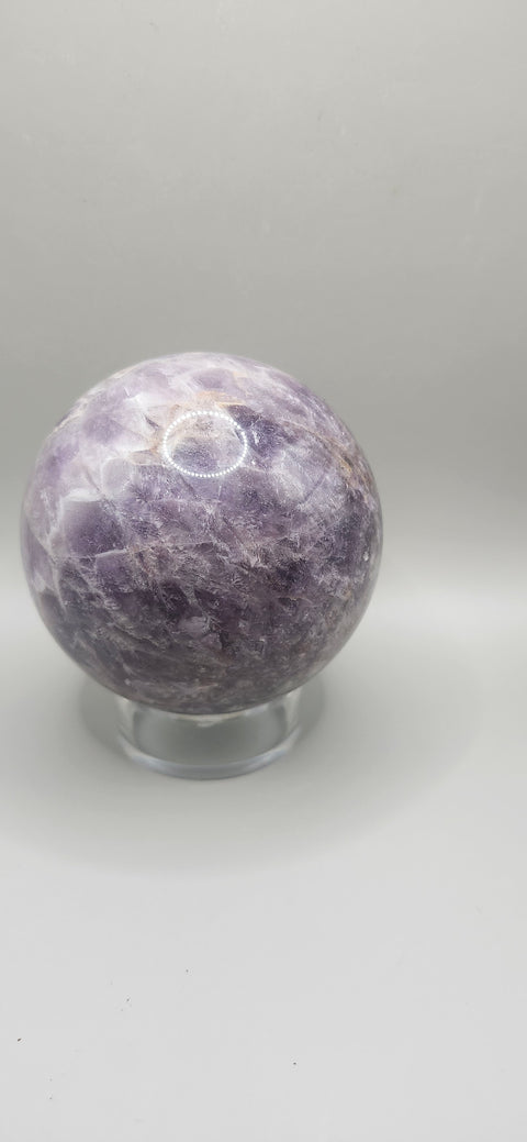 Dream amethyst sphere! 76mm, 3 inches, 1.6 pounds