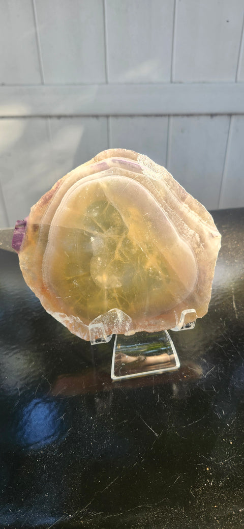 Agate slab, 10.3 ounces, 5 inches by 4 inches