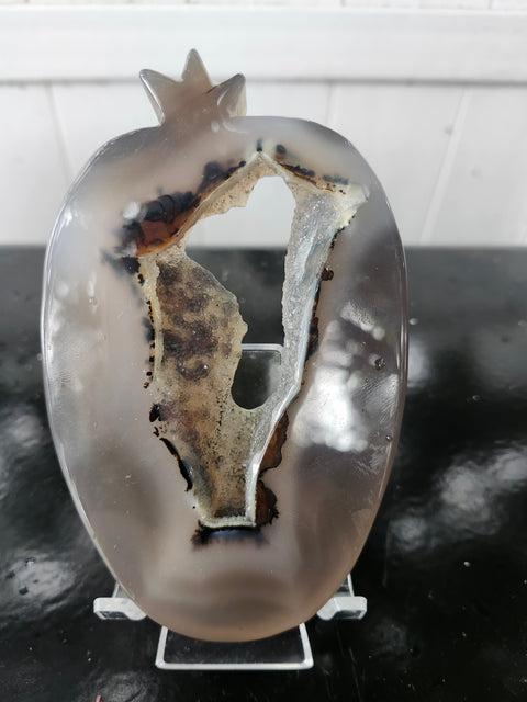 Druzy agate pepper! 9 ounces, 5 inches