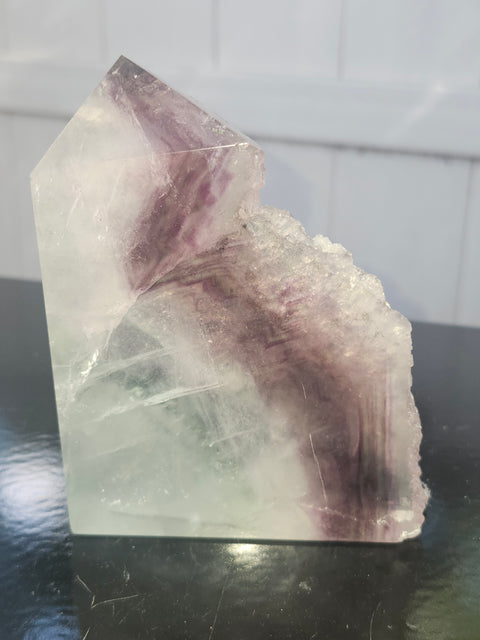 Druzy florite free form tower! 1 pound, 4.3 inches tall, 3.3 wide