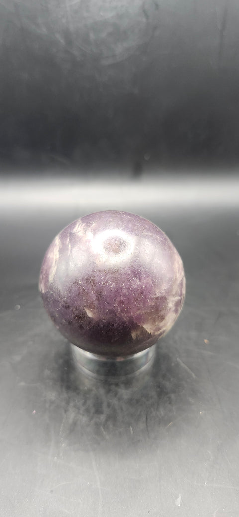 Lepidolite sphere! 48.6mm, 1.91 inches, 5.6 ounces