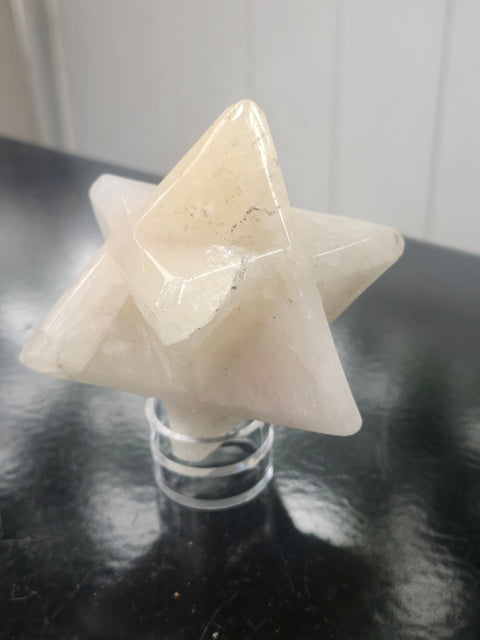 Ferruginous quartz mercaba! 2.3 inch by 2.3, 12 ounces