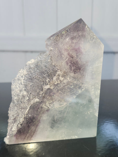 Druzy florite free form tower! 1 pound, 4.3 inches tall, 3.3 wide