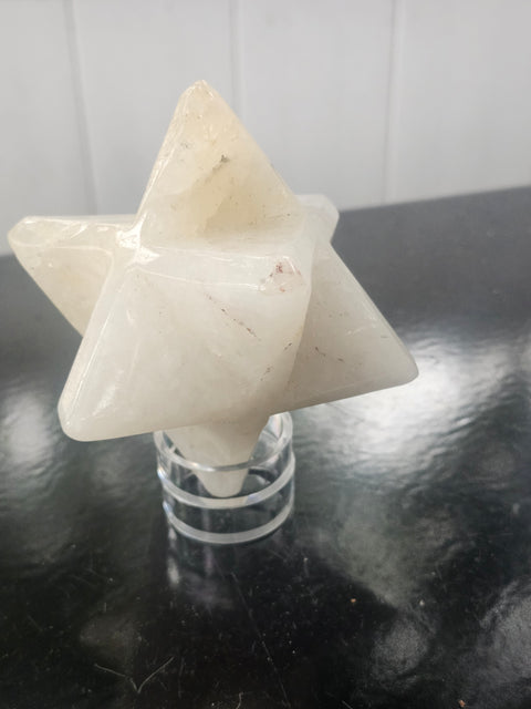 Ferruginous quartz mercaba! 2.3 inch by 2.3, 12 ounces