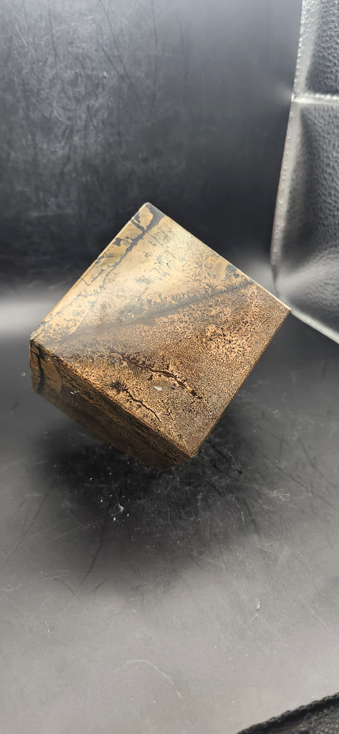 Dendritic jasper balancing cube! 1.4 pounds, 2.3 inches by 2.3 inches