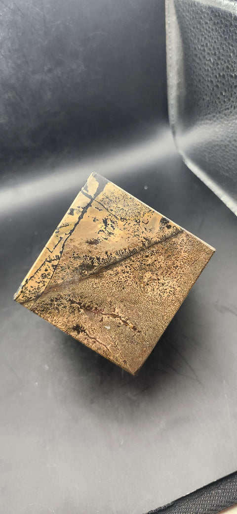 Dendritic jasper balancing cube! 1.4 pounds, 2.3 inches by 2.3 inches