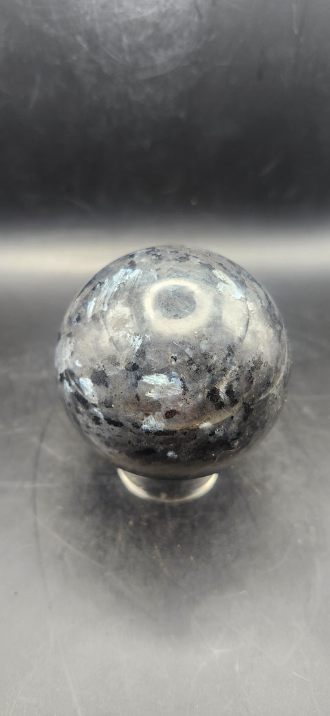 Larvikite sphere! 62.2mm, 2.4 inches, 13 ounces