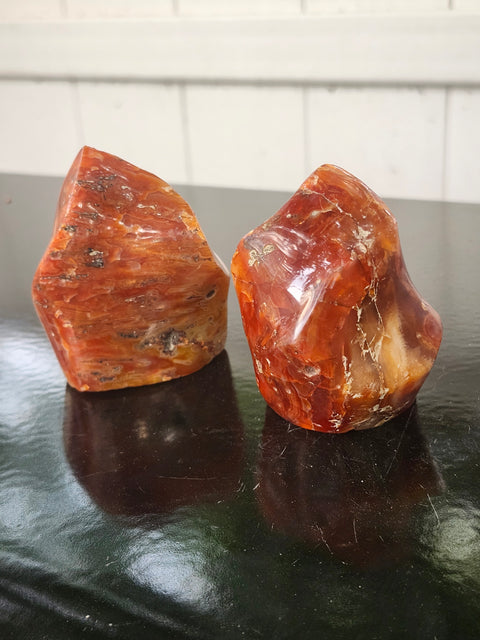 Carnelian agate flame tower mini!! 4 ounces, 2.75 inches
