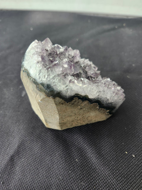 10 ounce, 3 inch tall, 2 inch wide amethyst geode free form