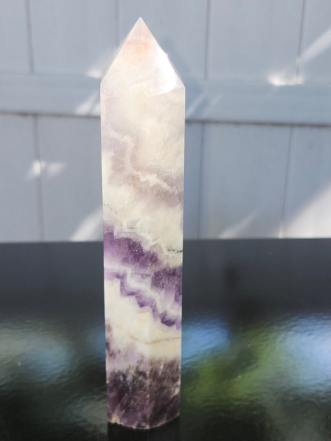 Large dream amethyst tower! 7 inches, 14.5 ounces