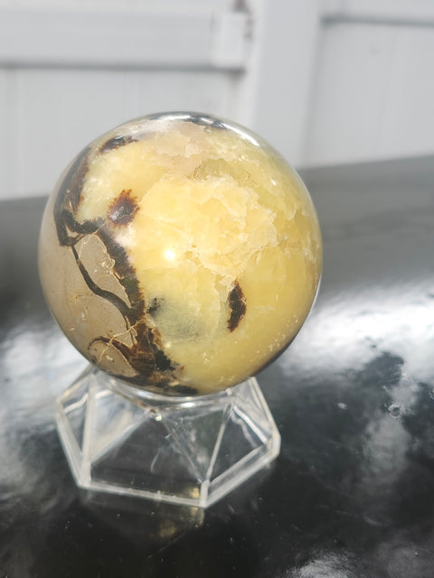 11 ounce Septarian stone sphere! 61.4 mm 2.41 inches