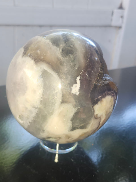 Massive druzy agate sphere! 114mm, 4.5 inches, 5 pounds